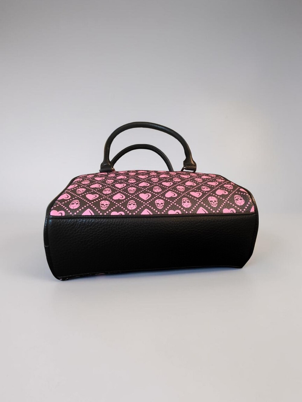 ED HARDY SM Pink Skull & Crossbones Satchel Handbag - Picture 3 of 11